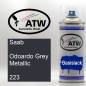 Preview: Saab, Odoardo Grey Metallic, 223: 400ml Sprühdose, von ATW Autoteile West.